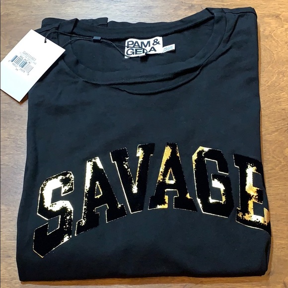 Slouchy Crew Two-Tone Savage Tee - Picture 3 of 7